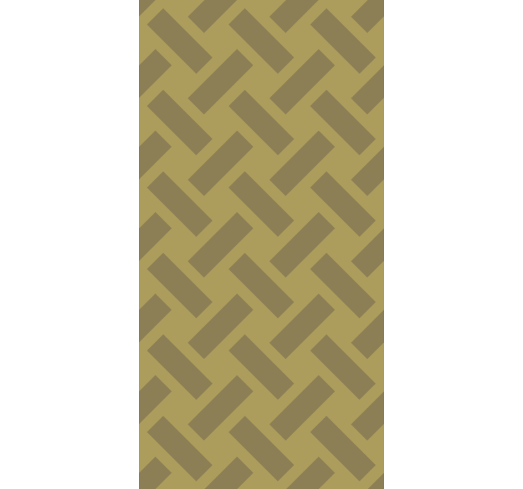 Valgomojo tapetas geometriniu geltonu kvadratiniu raštu - „Tenstickers“