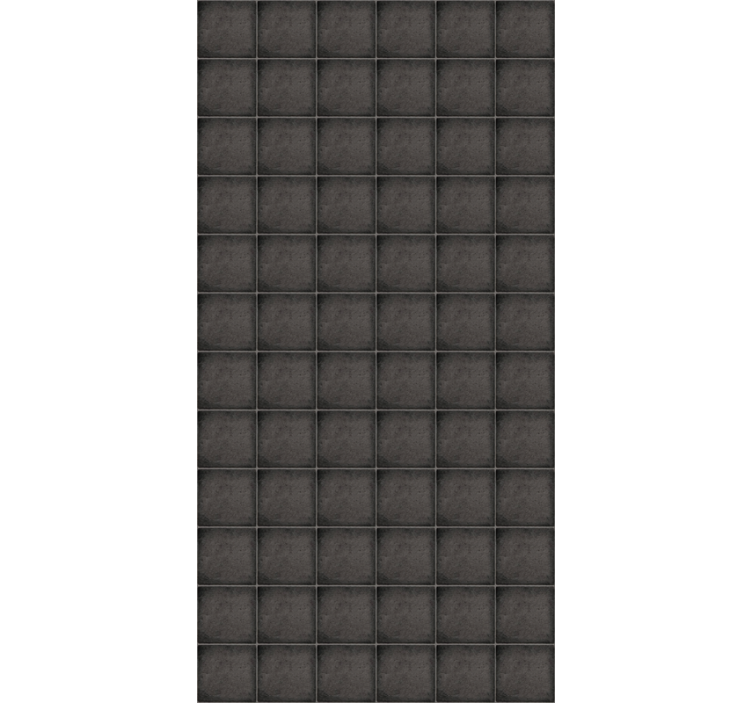 Plytelės tapetas juodos kvadratinės akmens plytelės - „Tenstickers“