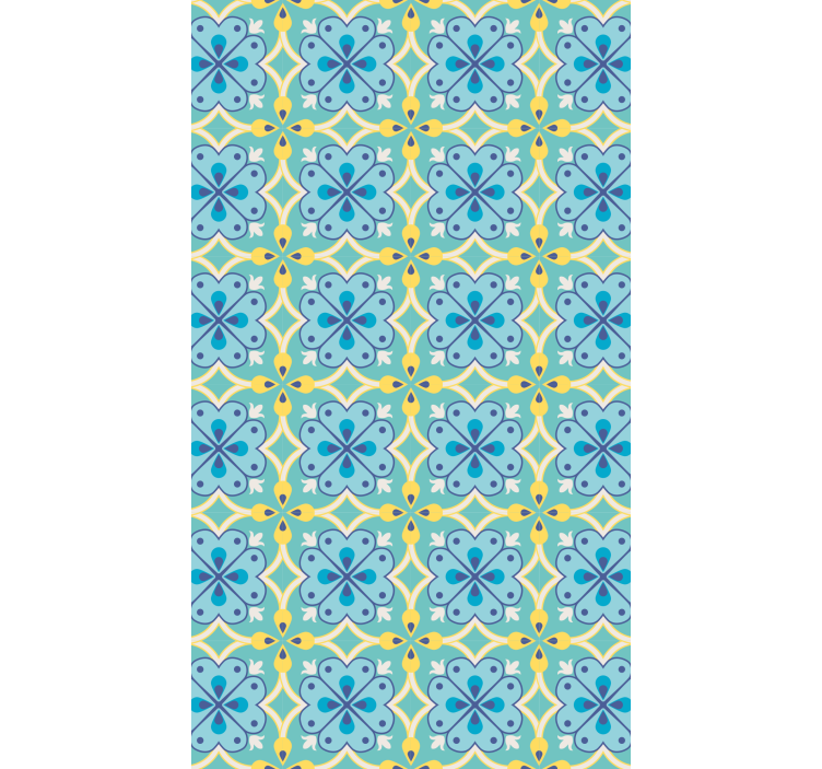 Plytelės tapetas Žydintys elementai - „Tenstickers“