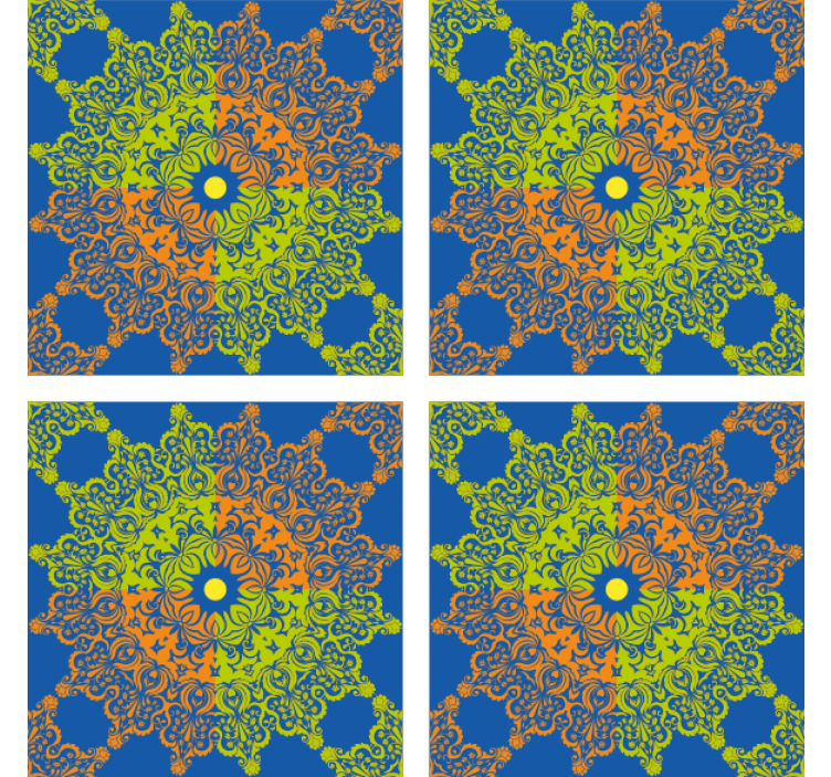 Plytelės tapetas spalvingas mandalos raštas - „Tenstickers“