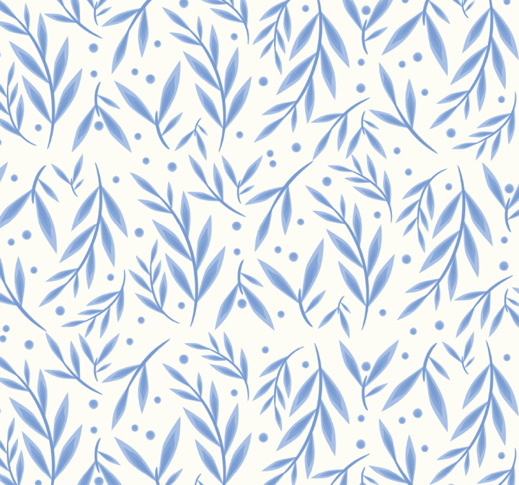 Tapetai voniai mėlynais ir baltais raštais - „Tenstickers“