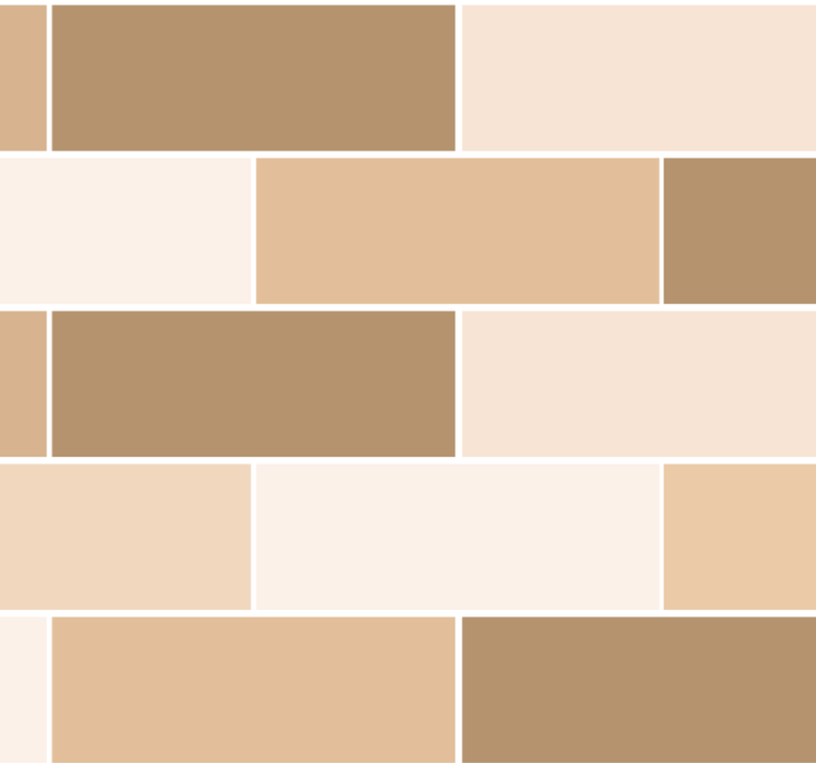 Tapetai voniai neutralūs plytų raštai - „Tenstickers“