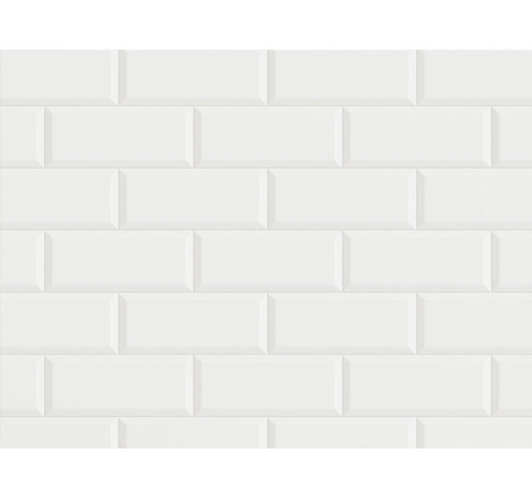 Tapetai voniai baltų plytelių raštu - „Tenstickers“