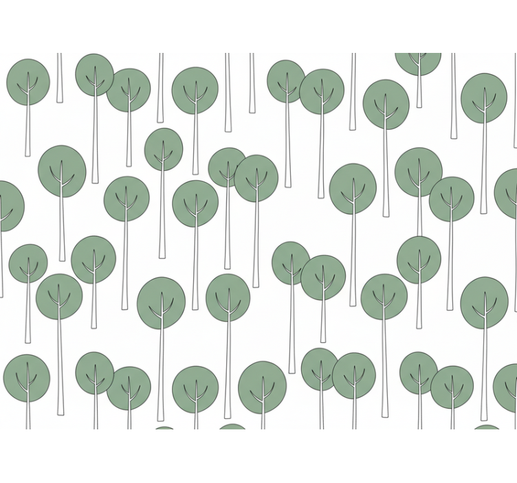 Tapetai geles minimalistinio medžio rašto - „Tenstickers“
