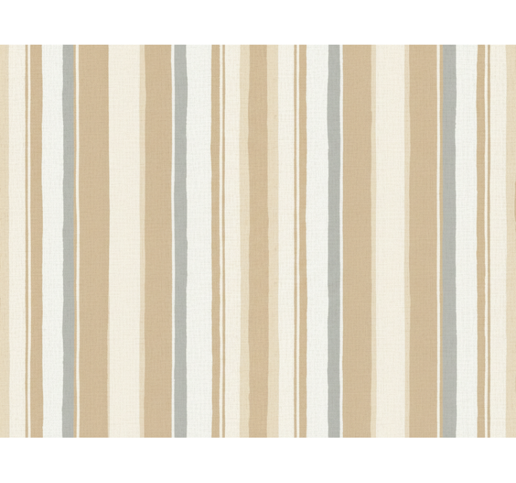 Vertikalios juostos tapetas Ūkininkų baltas beige - „Tenstickers“