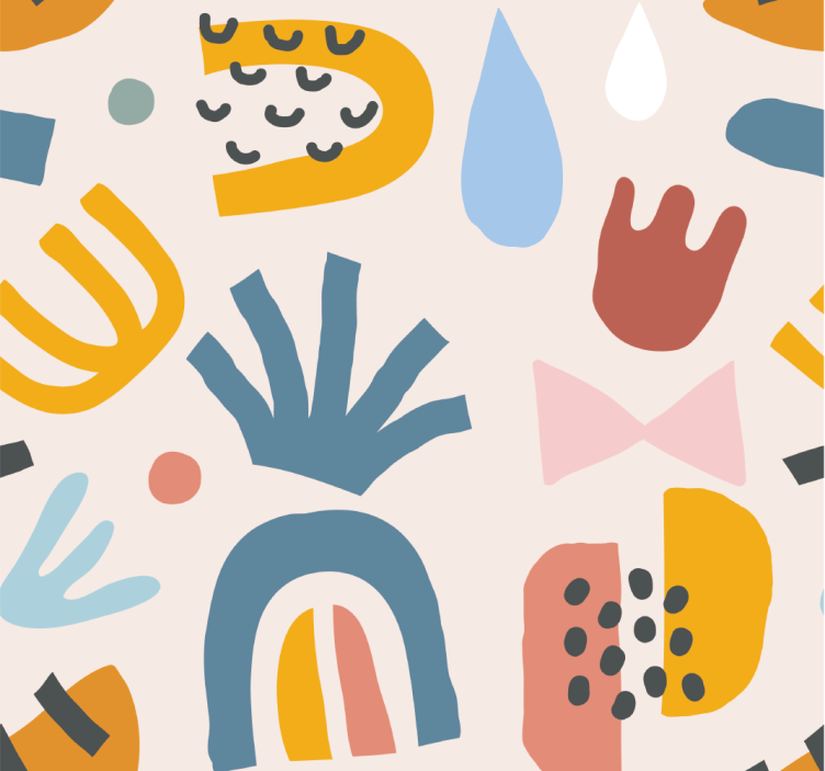 Svetainės kambario tapetai vasaros lašai - „Tenstickers“