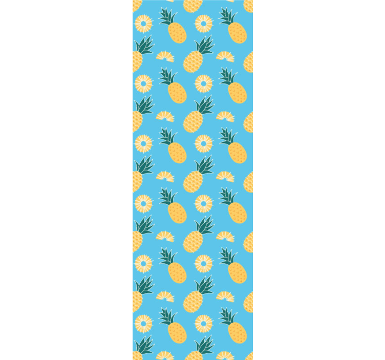 Tropinių ananasų raštas gyvūnų tapetai - „Tenstickers“