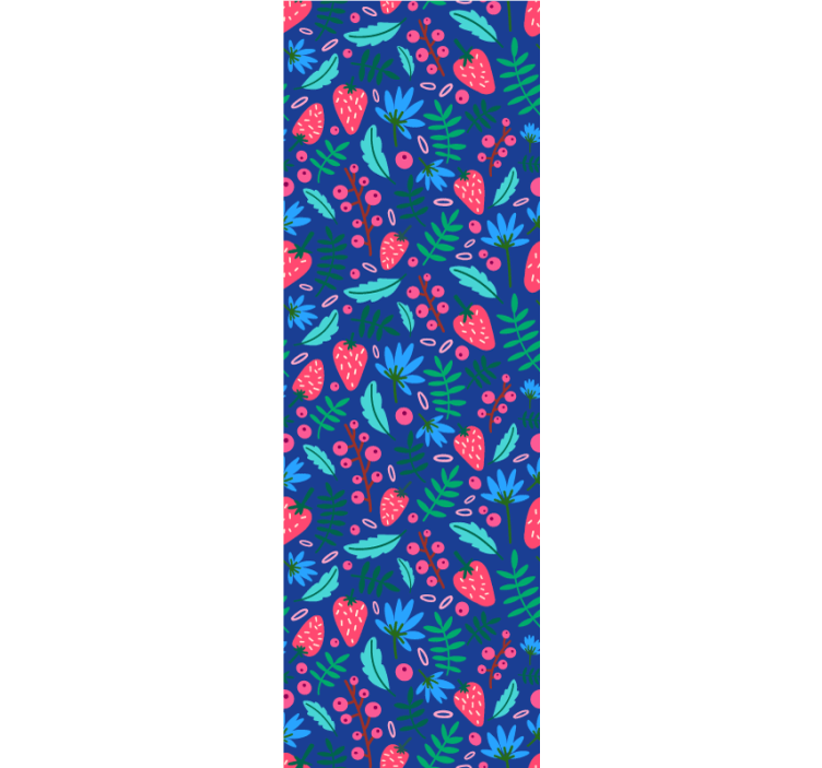 Gėlių botanikos raštai lapų tapetas - „Tenstickers“