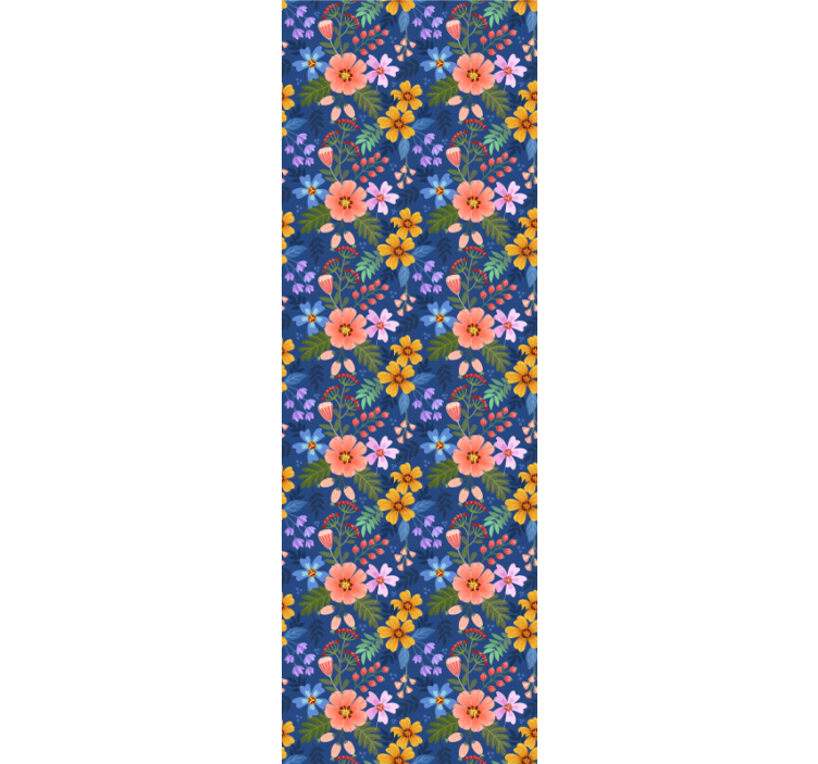 Gėlių puokštės raštas tapetai geles - „Tenstickers“