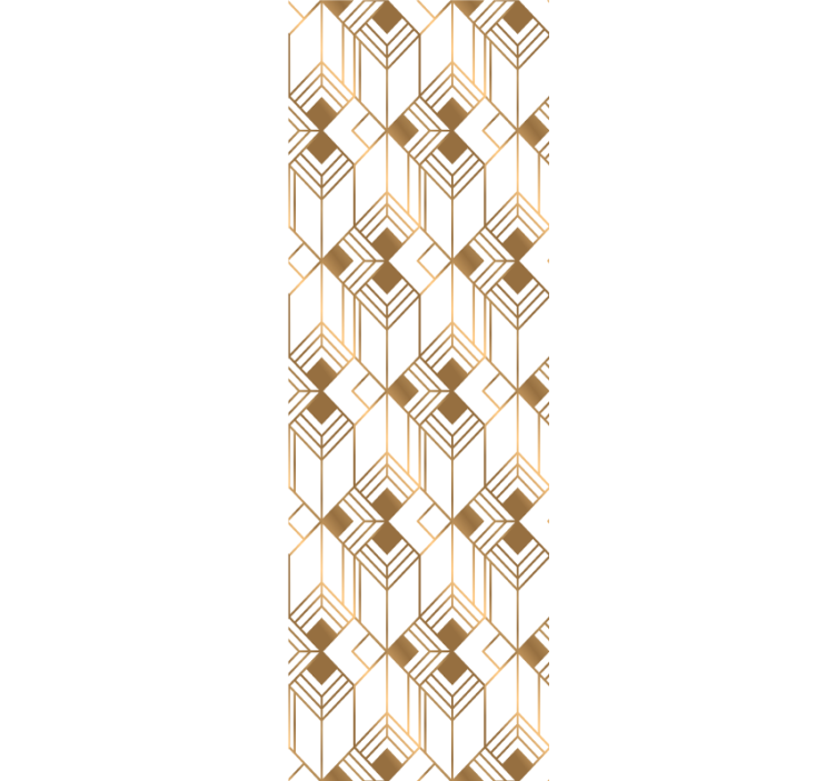 Geometrinės linijos meno dryžuotas tapetai - „Tenstickers“