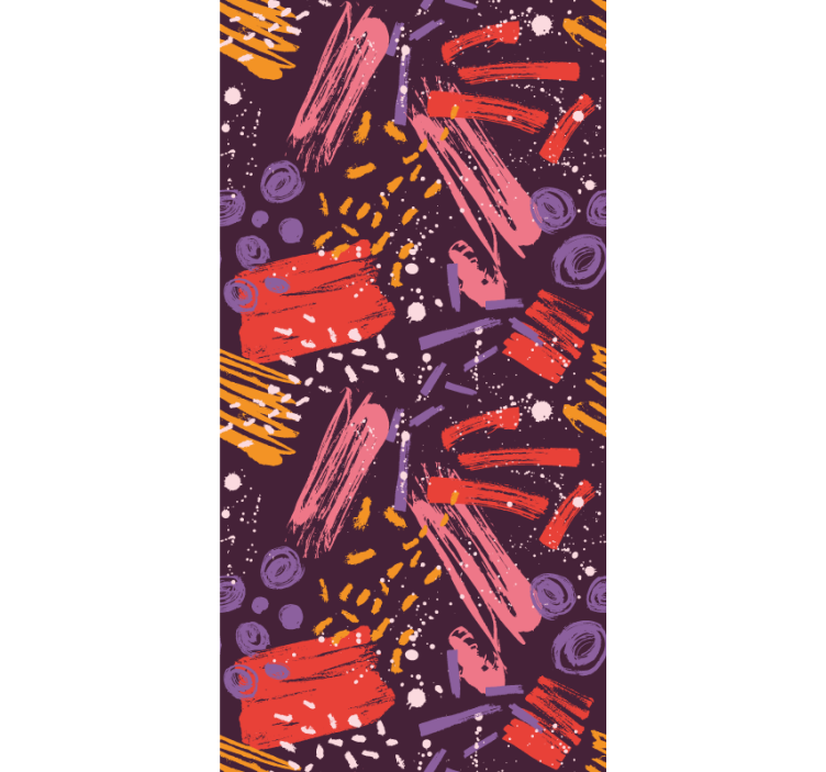 Išraiškingi teptuko potėpiai abstraktus tapetai - „Tenstickers“