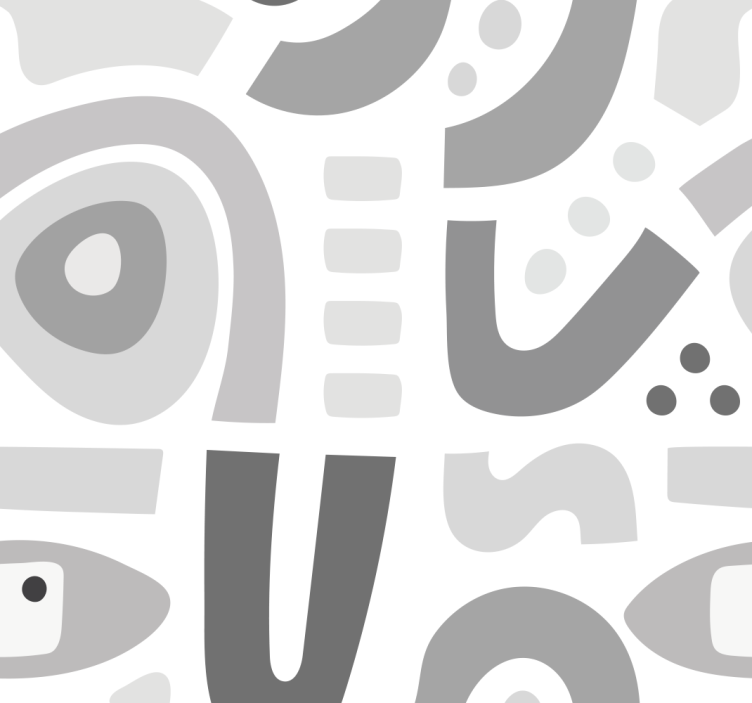 Abstrakčios geometrinės formos geometrinis raštų tapetas - „Tenstickers“