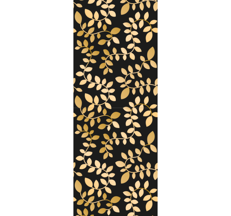 Lapinė elegancija lapų tapetas - „Tenstickers“