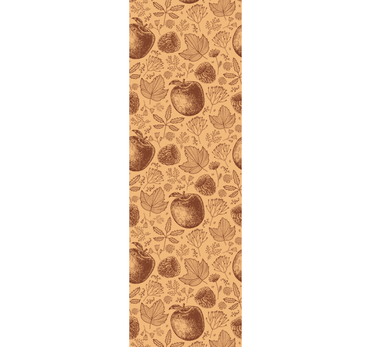 Rudens lapijos raštas gamtos sienos tapetas - „Tenstickers“