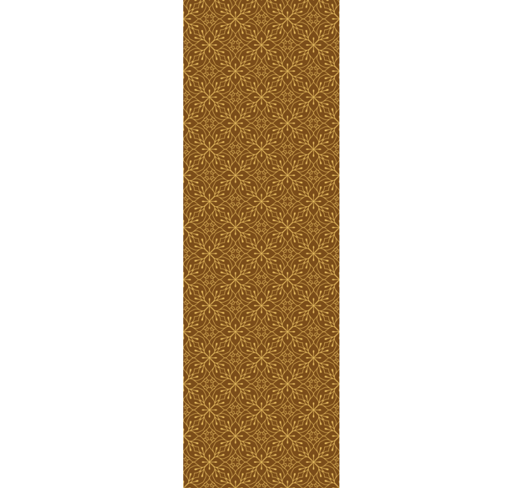 Auksiniai dekoratyviniai gėlių rašto tapetai - „Tenstickers“