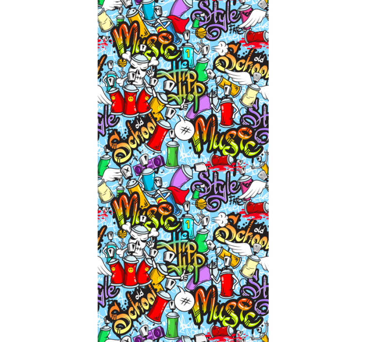 Grafiti elementai meno tapetas - „Tenstickers“