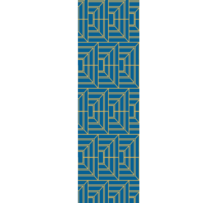 Kampinis labirintas geometrinis raštų tapetas - „Tenstickers“