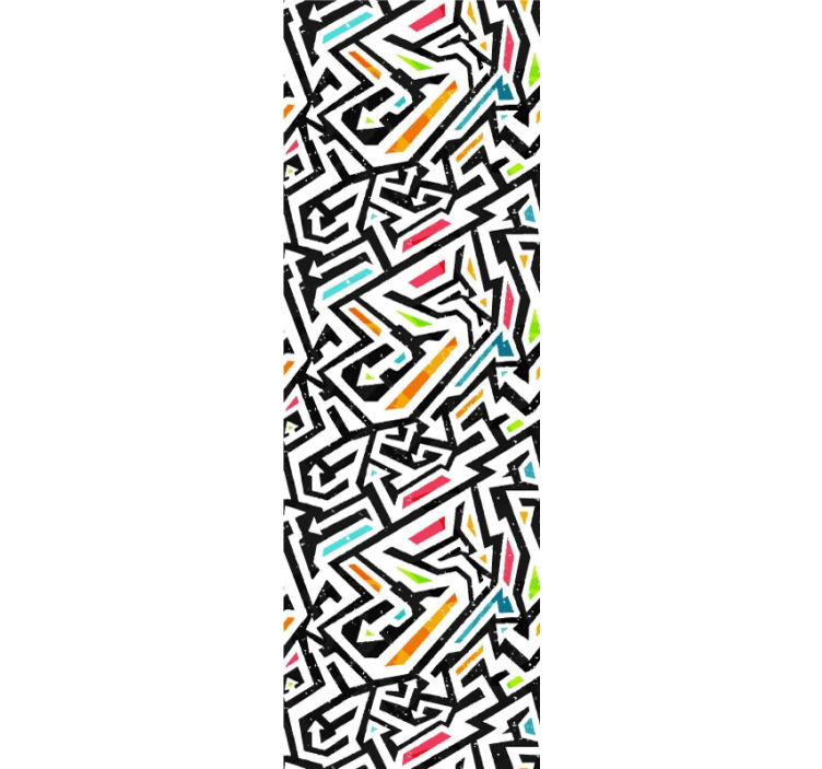 Geometrinis chaosas abstraktus tapetai - „Tenstickers“