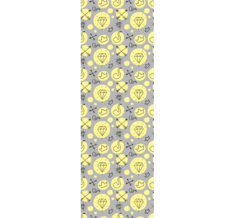 Papuoštų logotipų simbolių mišinys meno tapetas - „Tenstickers“