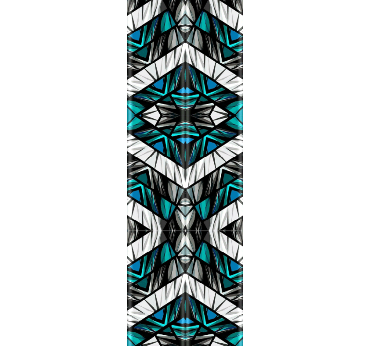 Kaleidoskopinė simetrija geometrinis raštų tapetas - „Tenstickers“