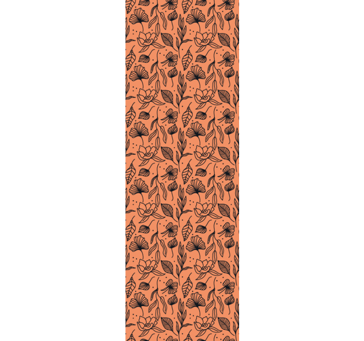 Gėlių raštais dekoruotas interjeras tapetai geles - „Tenstickers“