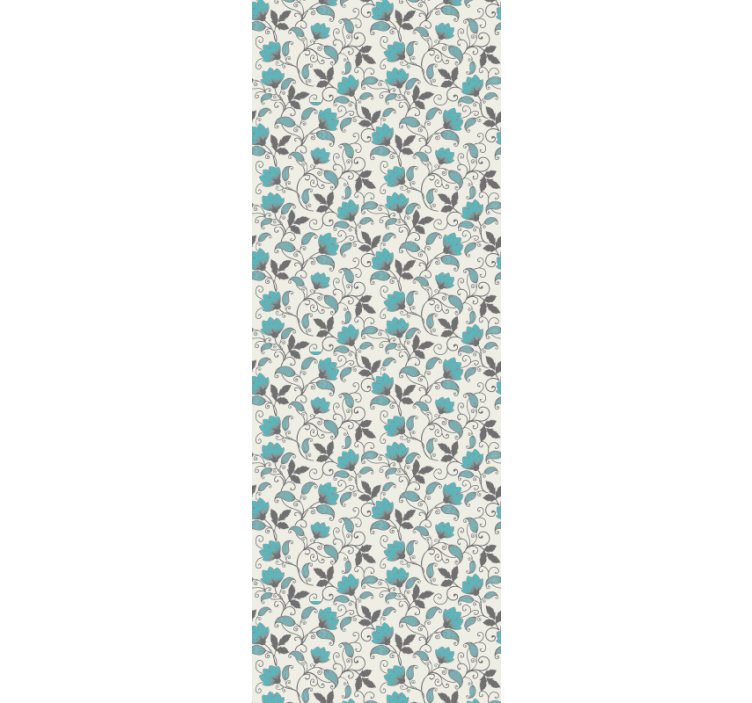 Gėlių plytelių įkvėpimas gėlių rašto tapetas - „Tenstickers“