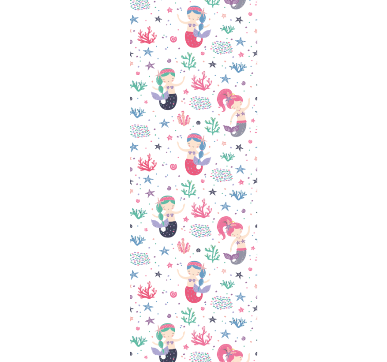 Undinės povandeninis nuotykis vaikiški tapetai - „Tenstickers“