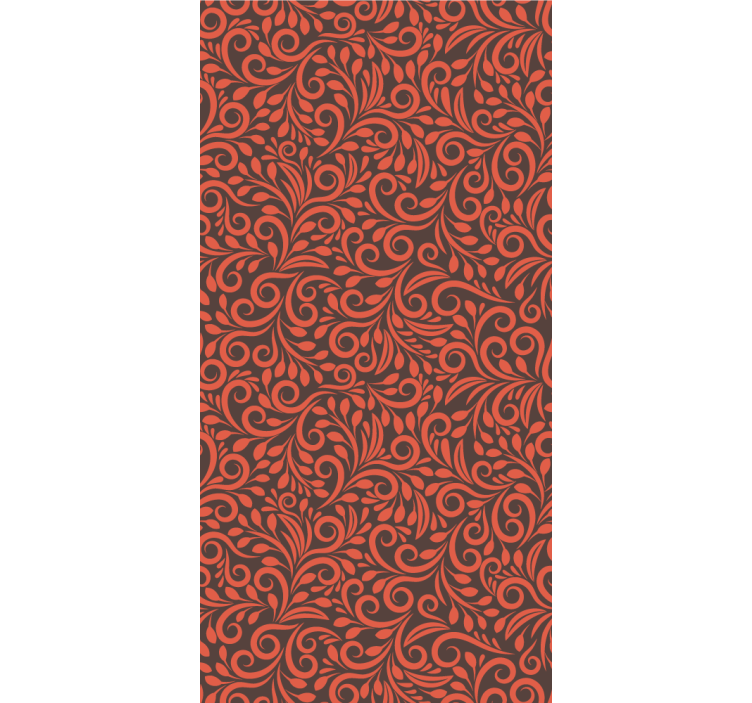 Puošnūs sūkuriai gėlių rašto tapetas - „Tenstickers“