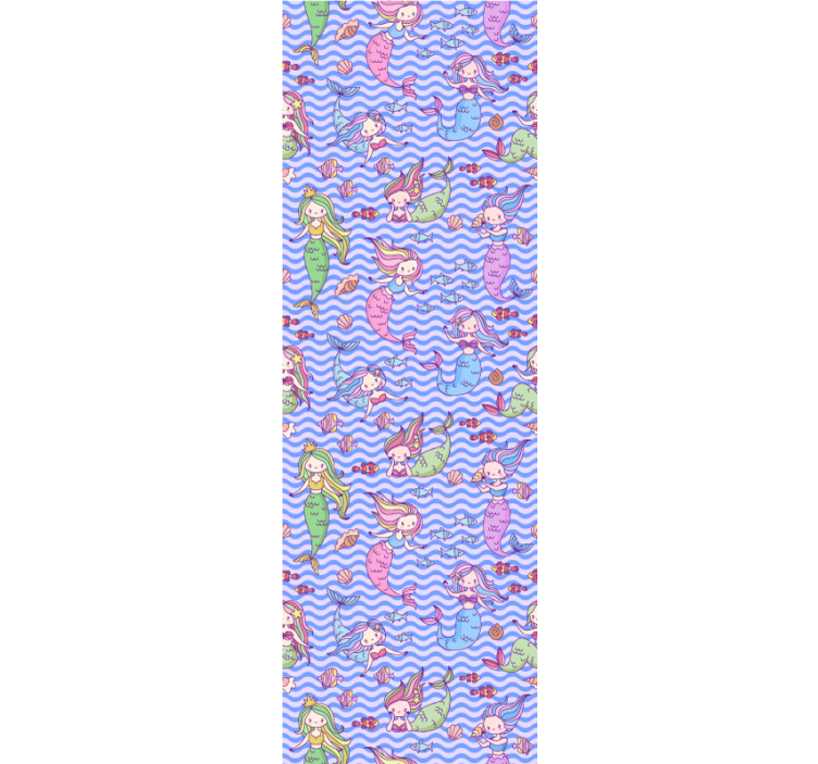 Undinės vaizdai vaikiški tapetai - „Tenstickers“