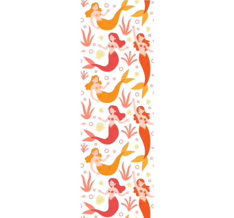 Undinės modelio abstraktūs tapetai - „Tenstickers“