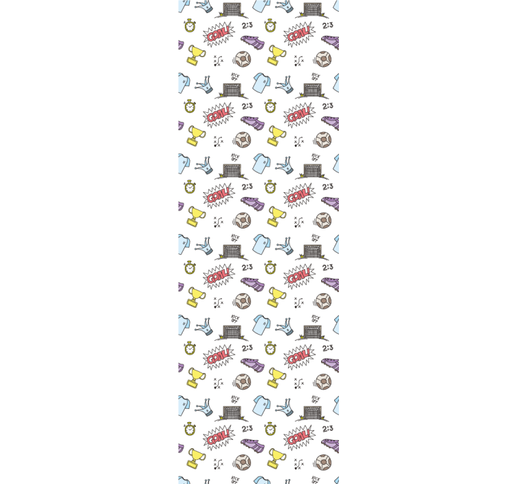 Linksma futbolo tema tapetai vaiku kambariui - „Tenstickers“