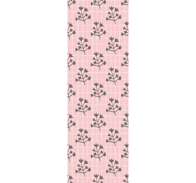 Botaninis tinklelio modelis lapų tapetas - „Tenstickers“