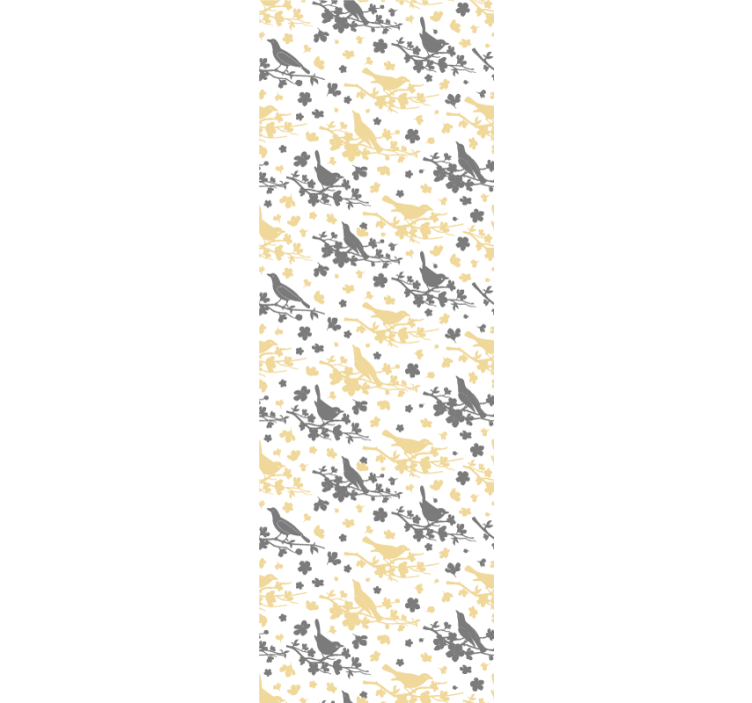 Paukščių siluetų raštai paukščiai tapetas - „Tenstickers“