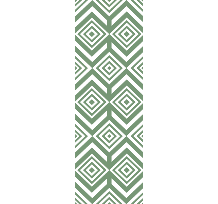 žalios spalvos rombų kvadratiniai tapetai - „Tenstickers“