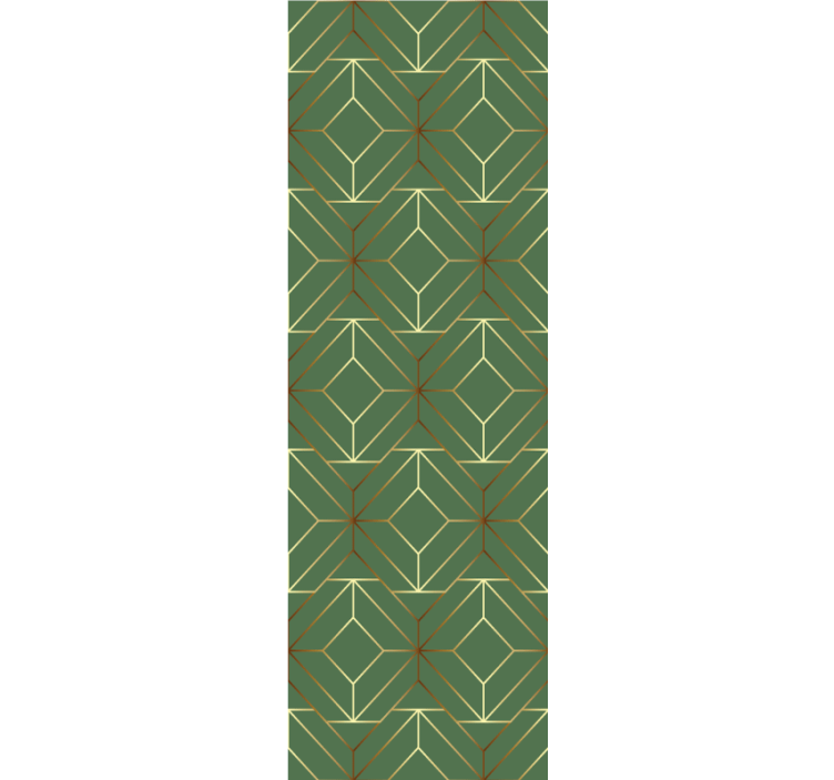 žali kvadratai su kontūrais kvadratiniai tapetai - „Tenstickers“