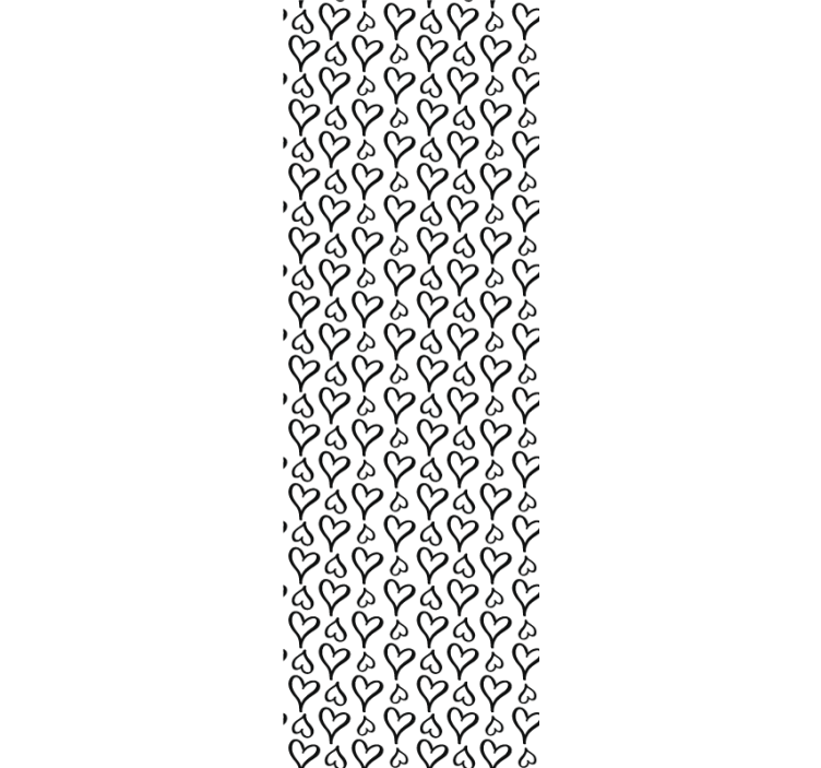 širdies motyvo kartojimas geometriniai tapetai - „Tenstickers“