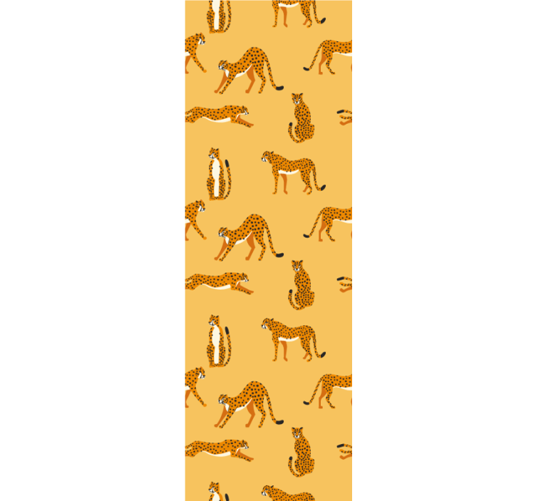 žaismingi leopardai gyvūnų tapetai - „Tenstickers“