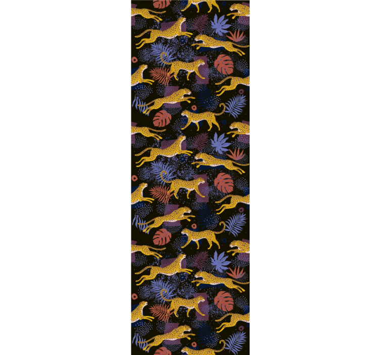 Džiunglių faunos mozaika gyvūnų tapetai - „Tenstickers“