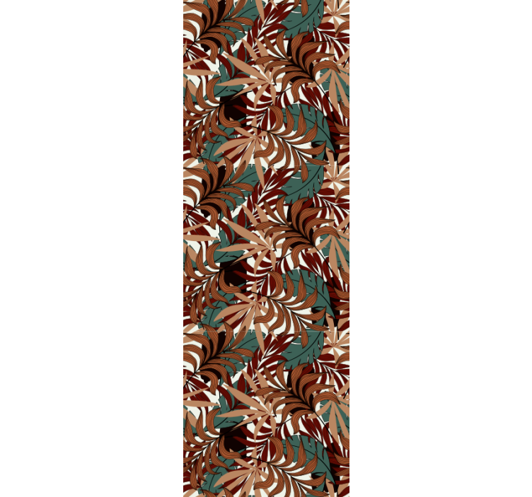 Abstrakti botaninė freska lapų tapetas - „Tenstickers“