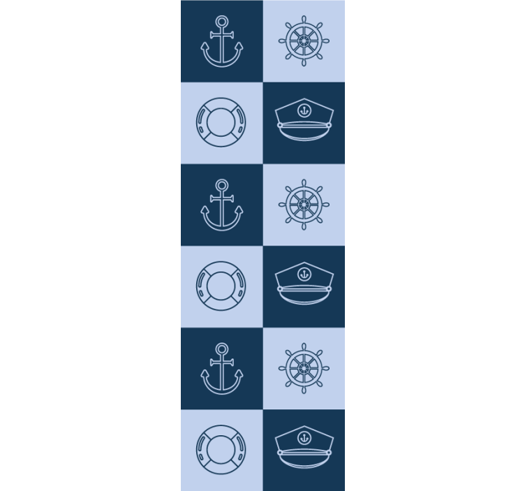 Jūrinių plytelių raštas Plytelės tapetas - „Tenstickers“