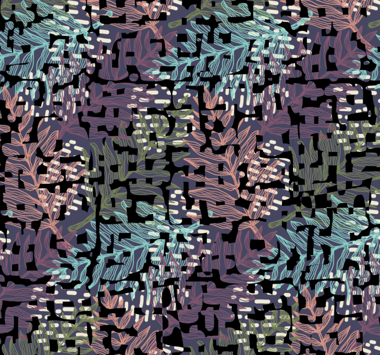 Spalvingi originalūs purslų gėlių tapetai - „Tenstickers“