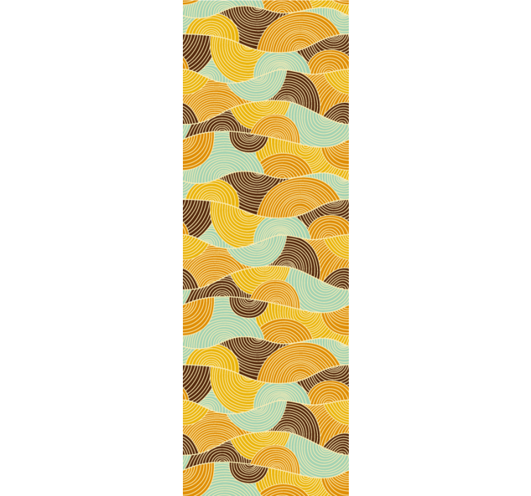 Geometrinės bangos geometrinis raštų tapetas - „Tenstickers“