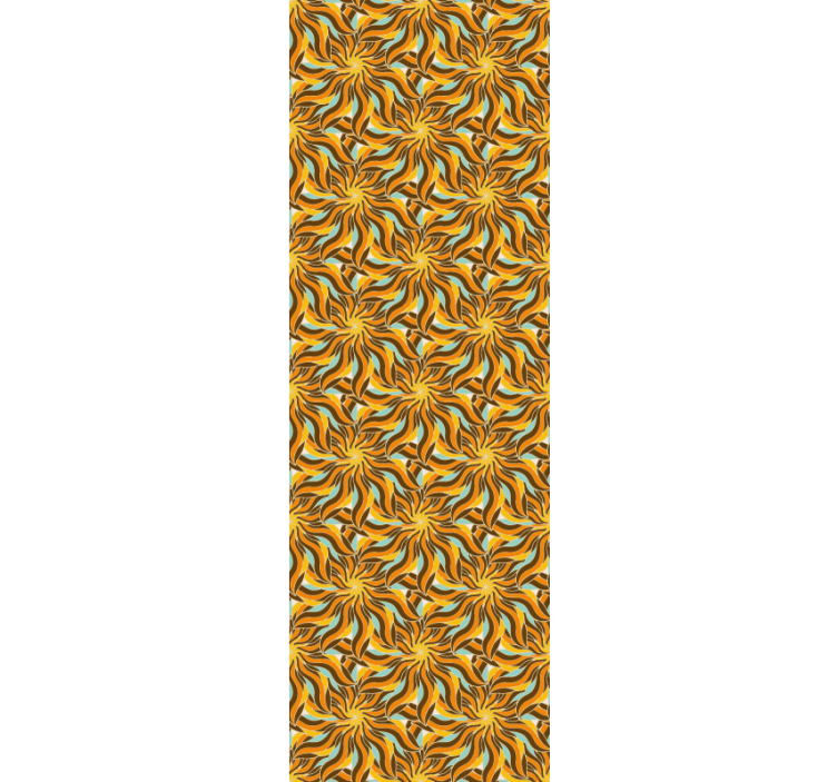 Saulė ir debesys 70-ųjų vintažiniai tapetai - „Tenstickers“