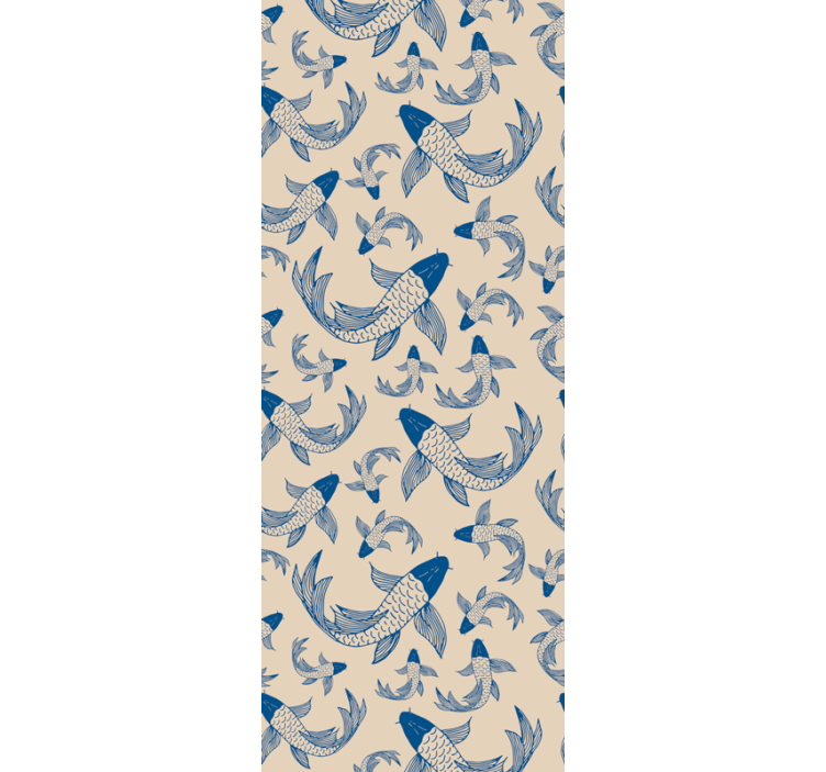 Koi žuvies raštas gyvūnų tapetai - „Tenstickers“