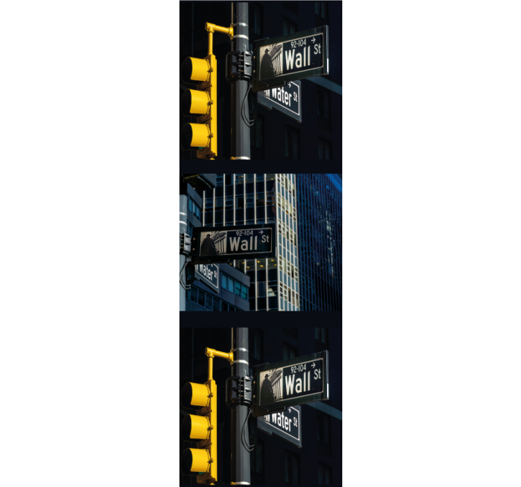 Sienos gatvės ženklų raštas niujorko tapetai - „Tenstickers“