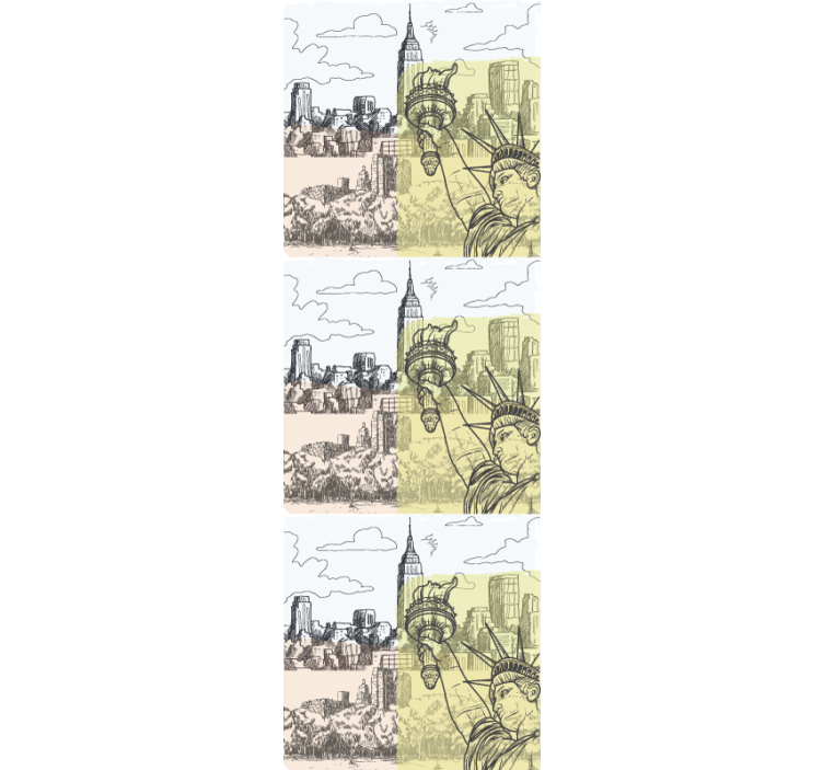 Miesto eskizo dizainas miesto tapetai - „Tenstickers“