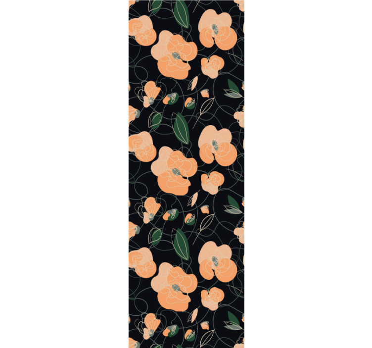 Botaninis žiedų raštas tapetai geles - „Tenstickers“