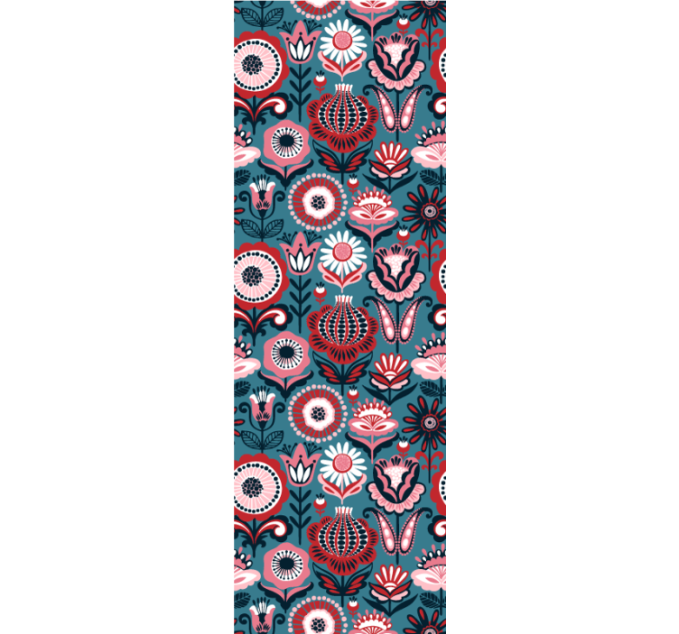 Dekoratyviniai žydėjimai gėlių rašto tapetas - „Tenstickers“