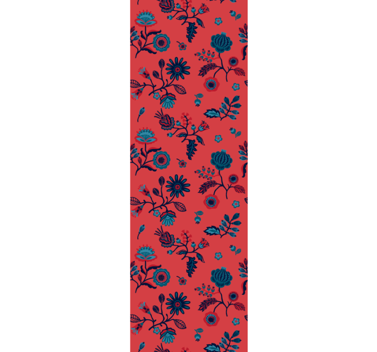 Gėlių rašto perdanga gėlių rašto tapetas - „Tenstickers“