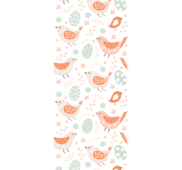 Paukščio motyvo dizainas ornamentinės tapetos - „Tenstickers“